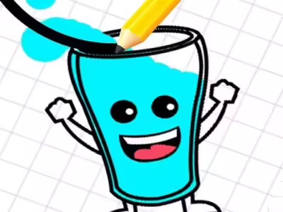 Happy Glass Fill the Glass by Draw Lines